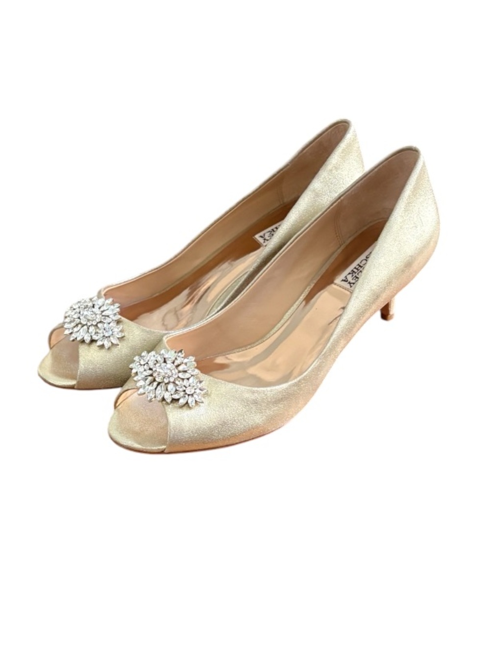 BADGLEY MISCHKA➕Nakita Embellished Open Toe Pumps